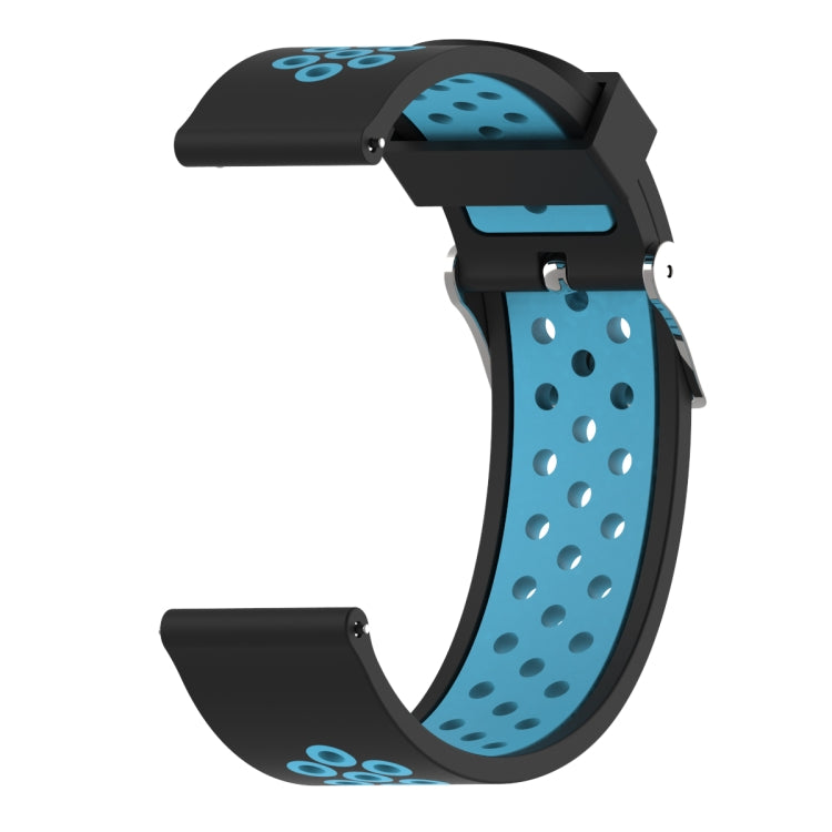 Cinturino sportivo in silicone bicolore 22mm per Amazfit Bip Lite