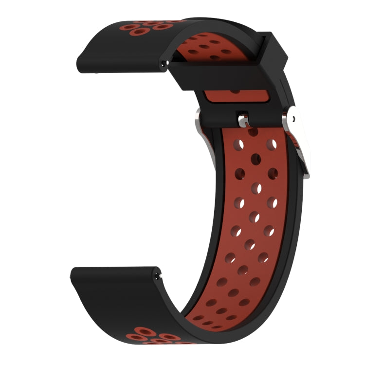 Cinturino sportivo in silicone bicolore 22mm per Amazfit Bip Lite