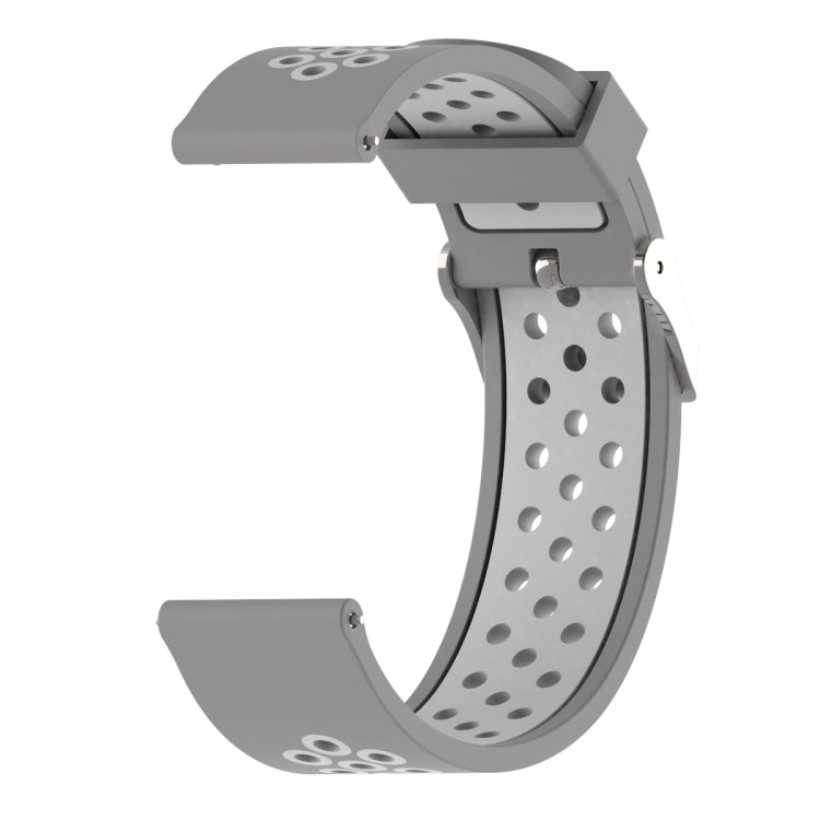 Cinturino sportivo in silicone bicolore 22mm per Amazfit Bip Lite