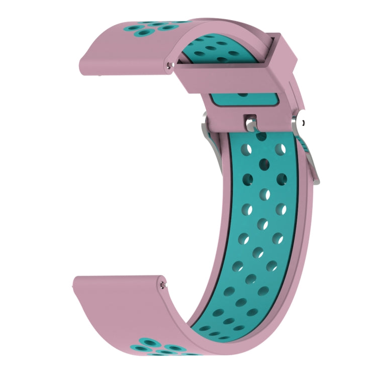 Cinturino sportivo in silicone bicolore 22mm per Amazfit Bip Lite
