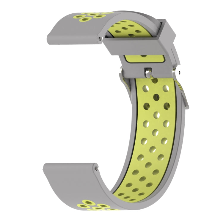 Cinturino sportivo in silicone bicolore 22mm per Amazfit Bip Lite