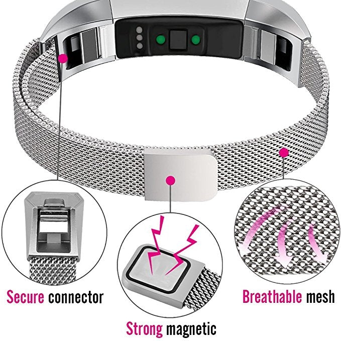 Cinturino magnetico in acciaio per Fitbit Alta grande