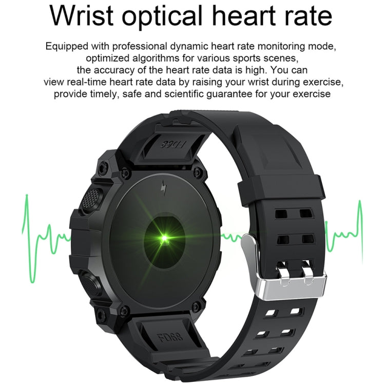 Smartwatch sportivo FD68 con schermo 1,3" e monitoraggio salute