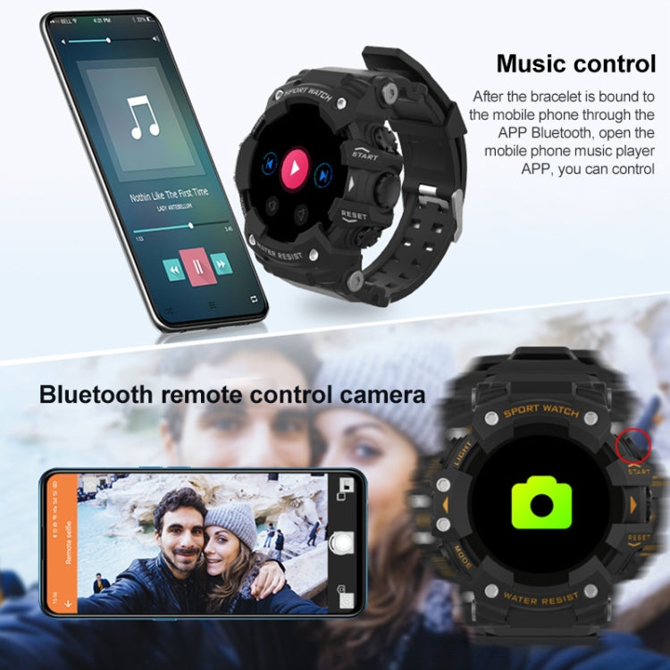 Smartwatch sportivo impermeabile IP68 con schermo TFT 1,28"