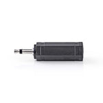 Adattatore audio mono maschio 3,5 mm femmina 6,35 mm nero 10 pezzi