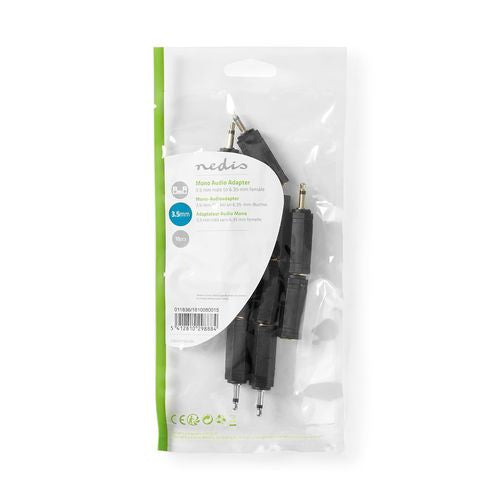 Adattatore Mono-Audio Maschio da 3.5 mm - 6.35 mm Femmina Nero 5412810298884 541281029888 ND1365