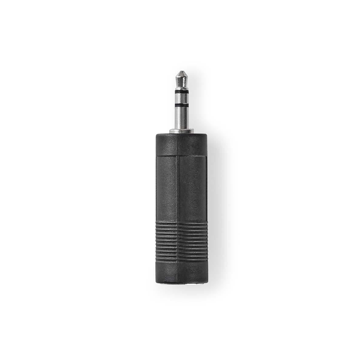 Adattatore audio stereo 3,5 mm maschio a 6,35 mm femmina nero