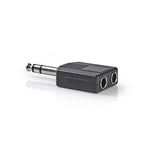 Adattatore audio stereo Nedis 6,35 mm maschio a 2 femmine - immagine 2