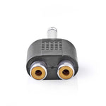 Adattatore audio mono Maschio da 6,35 mm - 2x Femmina RCA 10 pezzi Nero 5412810298921 541281029892 CAGP23944BK ND2790
