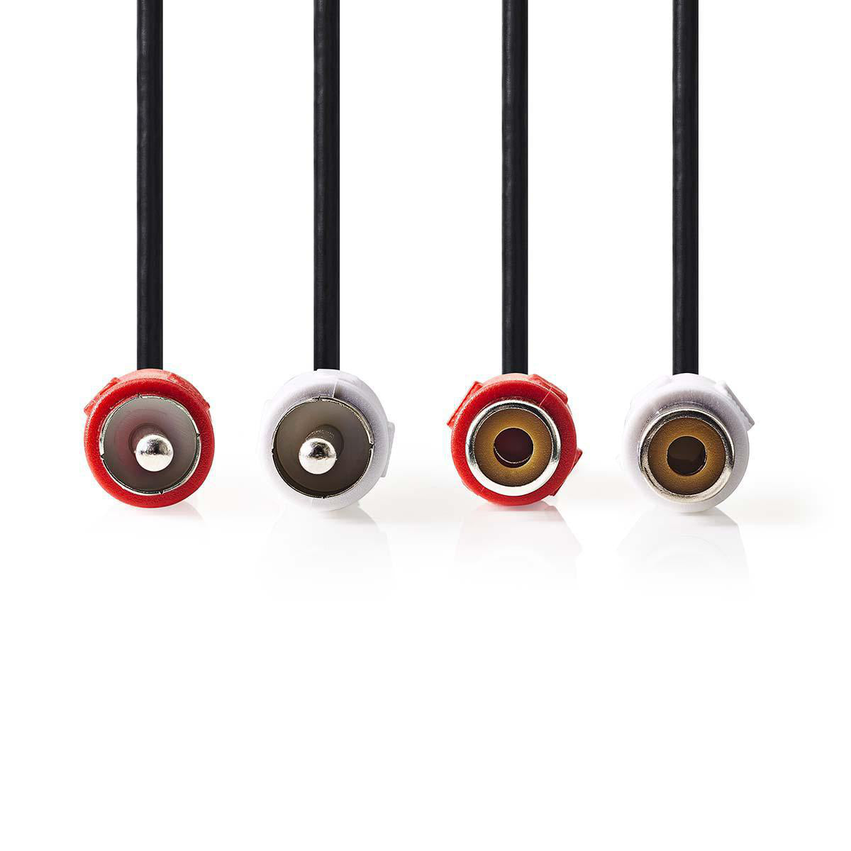 Cavo Audio Stereo 2x RCA maschio - 2x RCA femmina 10 m Nero 5412810281091 541281028109 CAGP24205BK100 ND2605