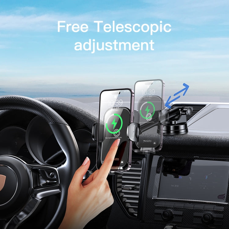 Yesido C197 supporto auto con ricarica wireless 15W