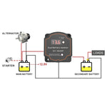 Controllore Isolatore Batteria 12V 140A con Voltmetro Digitale IP