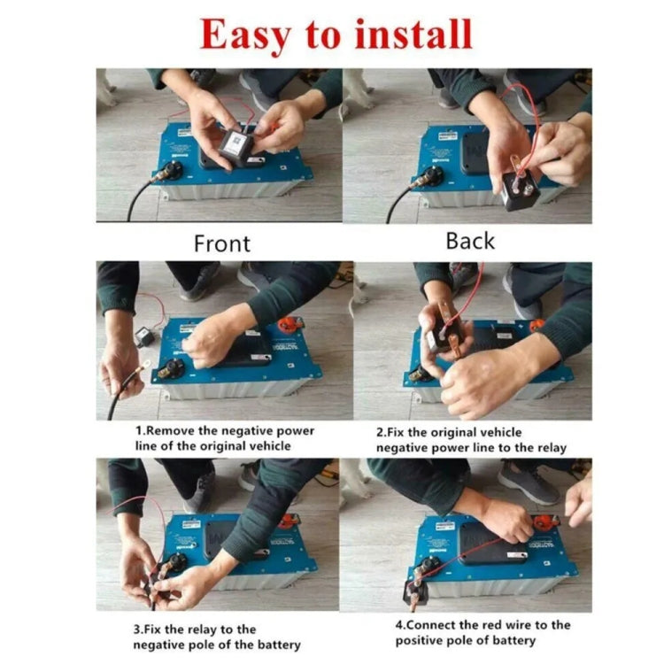 Relè isolatore batteria auto 12V 120A con telecomando wireless
