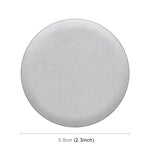 Adesivo decorativo mozzo ruota quadrifoglio argento 5,8 cm