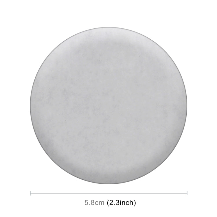 Adesivo decorativo mozzo ruota quadrifoglio argento 5,8 cm