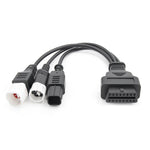 Cavo adattatore OBD II 3/4/6 pin a 16 pin per moto Honda Yamaha