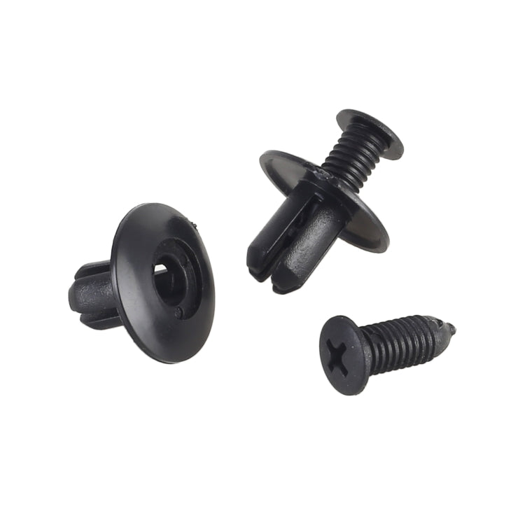 Set 100 clip rivetti fissaggio plastica per auto universali