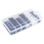 Set 100 clip rivetti fissaggio plastica per auto universali