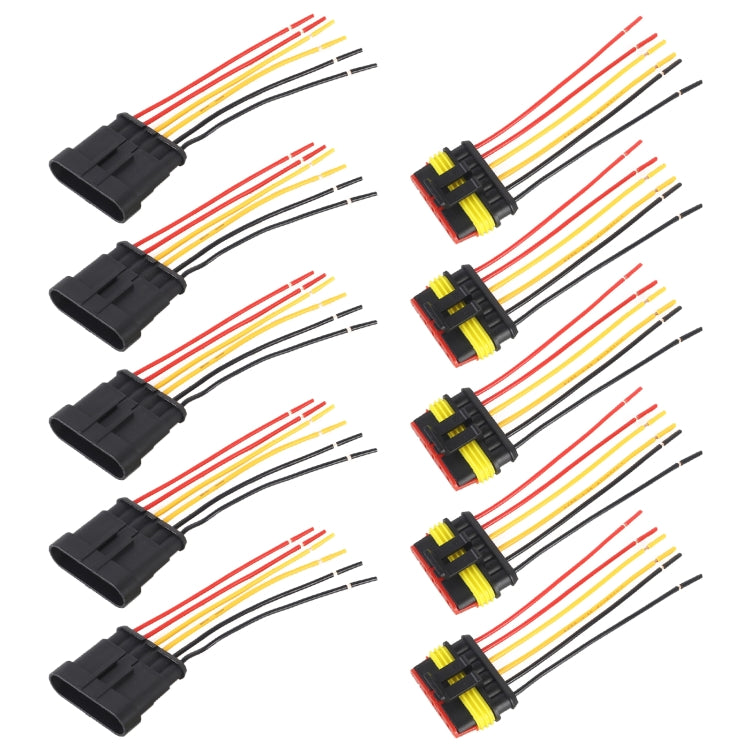 Connettore spina impermeabile 5 poli per auto 10 cm