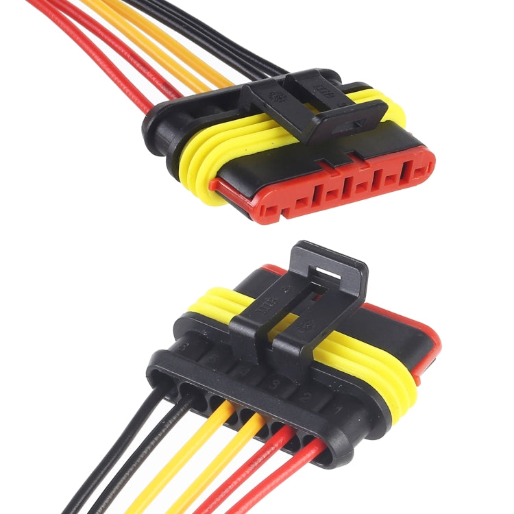 Connettore spina impermeabile 5 poli per auto 10 cm