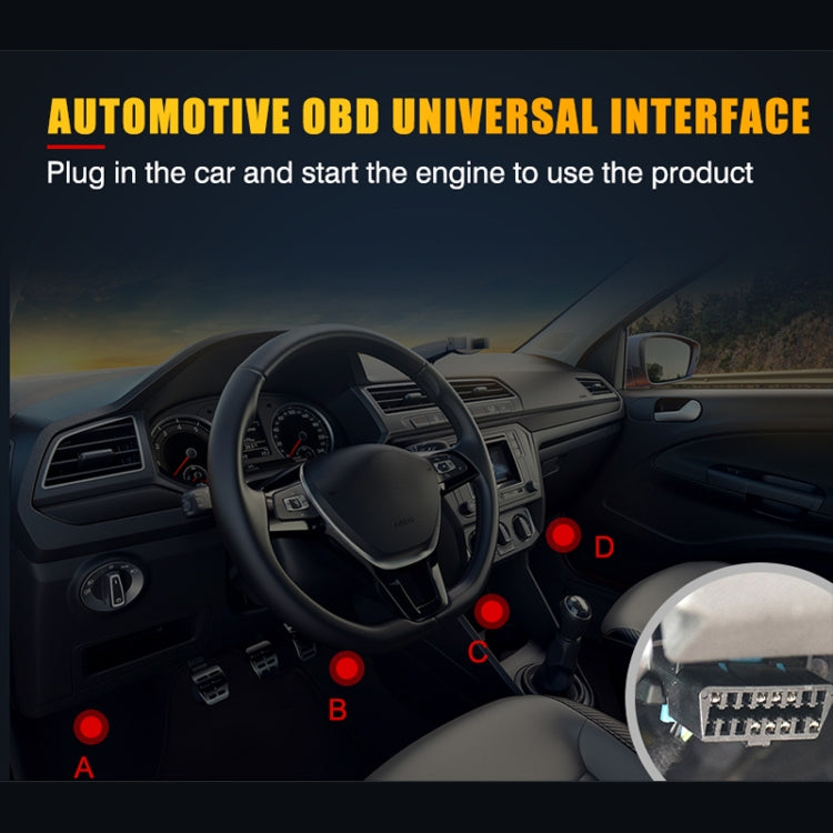Lettore codici guasti auto OBD2 9-18V diagnostica
