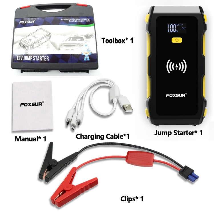 FOXSUR FJS-800 Avviatore Emergenza 12V 39800mAh