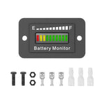 Indicatore batteria LED regolabile 12V-72V per veicoli elettrici