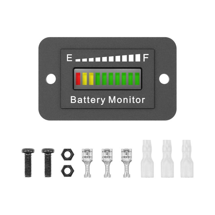 Indicatore batteria LED regolabile 12V-72V per veicoli elettrici