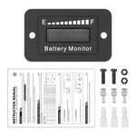 Indicatore batteria LED regolabile 12V-72V per veicoli elettrici