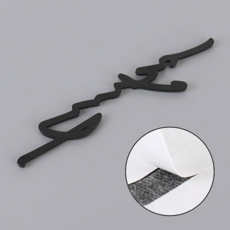 Adesivo decorativo in lega di alluminio per auto 24x6,5 cm