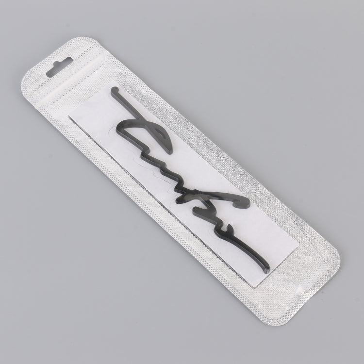 Adesivo decorativo in lega di alluminio per auto 24x6,5 cm