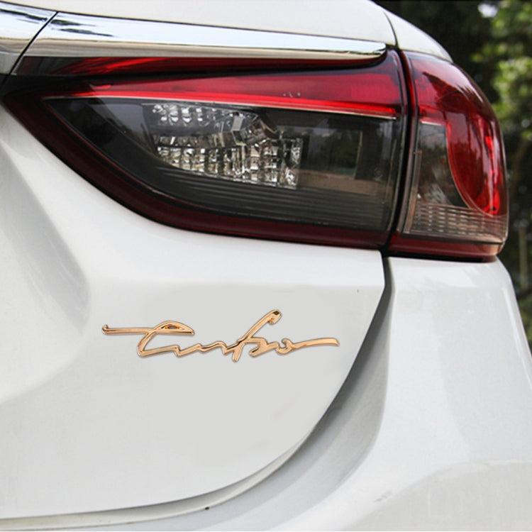 Adesivo decorativo in lega di alluminio per auto 24x6,5 cm