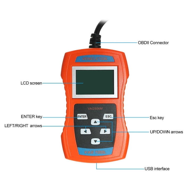 VAG506M Mini lettore codici auto OBD2 Europa Sud