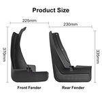 Paraspruzzi in plastica morbida per Volkswagen Tiguan 2018-2020