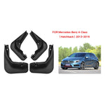 Set 4 Paraspruzzi in Plastica per Mercedes-Benz Classe A 2013-201