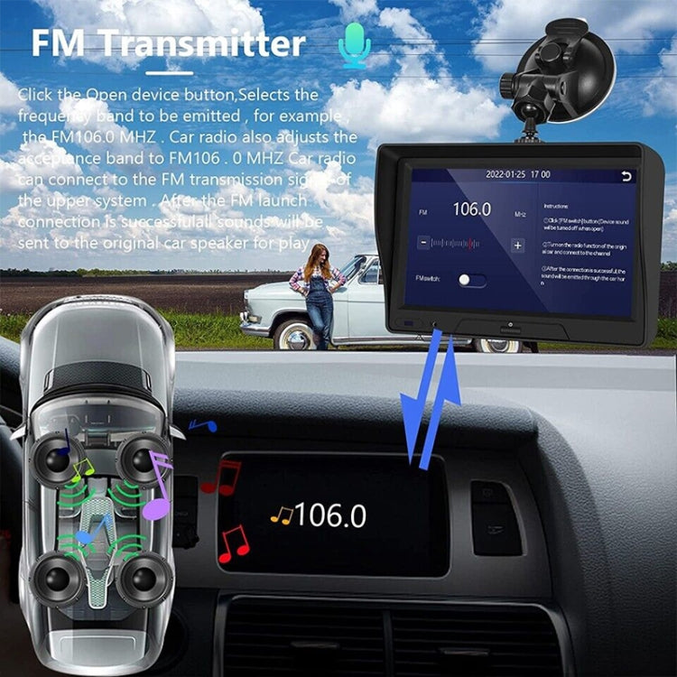 Navigatore auto wireless 7" con doppia lente P702D