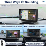 Navigatore auto wireless 7" con CarPlay e Bluetooth