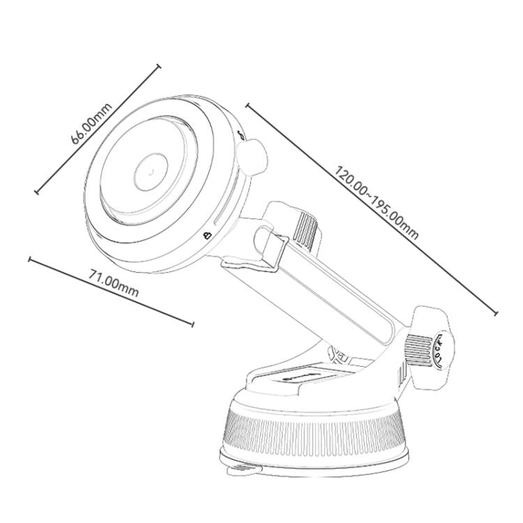 Yesido C284 Supporto per telefono magnetico 2 in 1 con ventosa per auto, C284