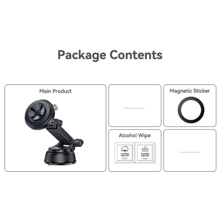 Yesido C284 Supporto per telefono magnetico 2 in 1 con ventosa per auto, C284