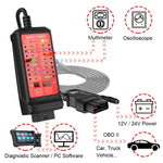 Tester diagnostico CAN OBD2 12V 24V con cavo 59 pollici
