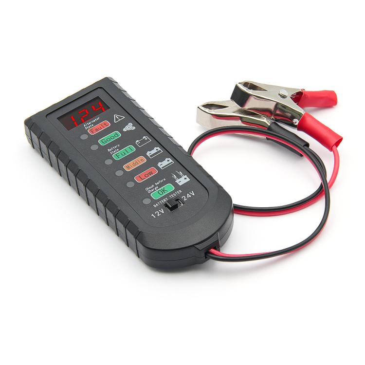 Tester di tensione per batterie auto 12V/24V