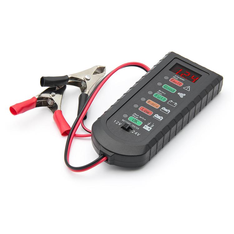 Tester di tensione per batterie auto 12V/24V