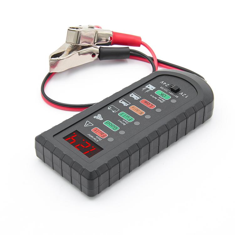 Tester di tensione per batterie auto 12V/24V