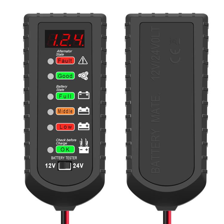 Tester di tensione per batterie auto 12V/24V