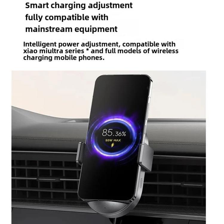 Supporto caricabatterie wireless da auto Xiaomi 50W