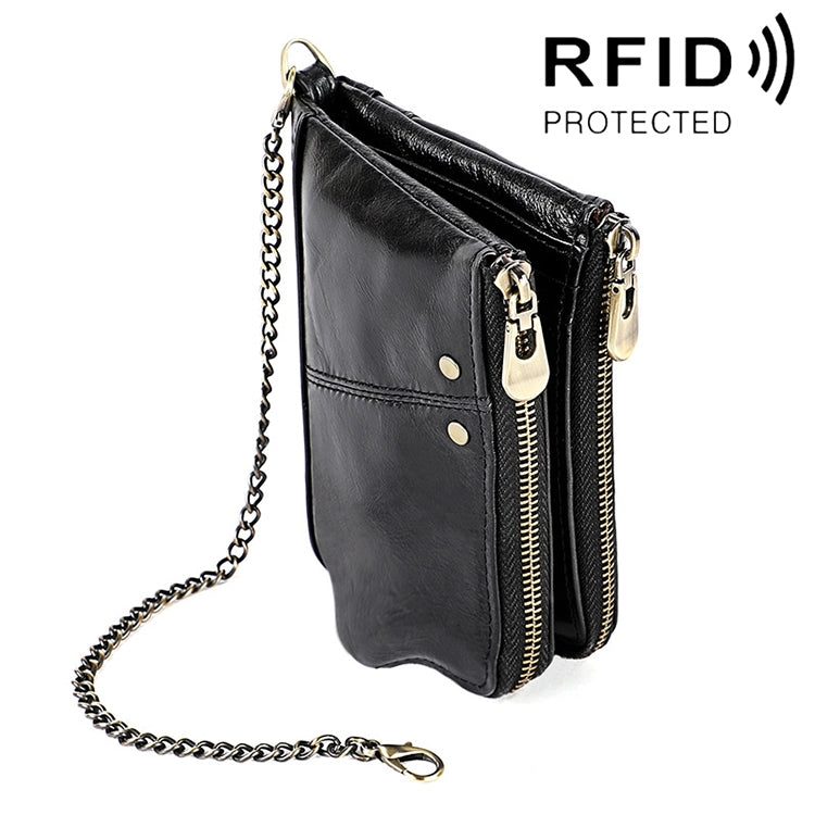 Pochette portafoglio da uomo in pelle Crazy Horse LT3533