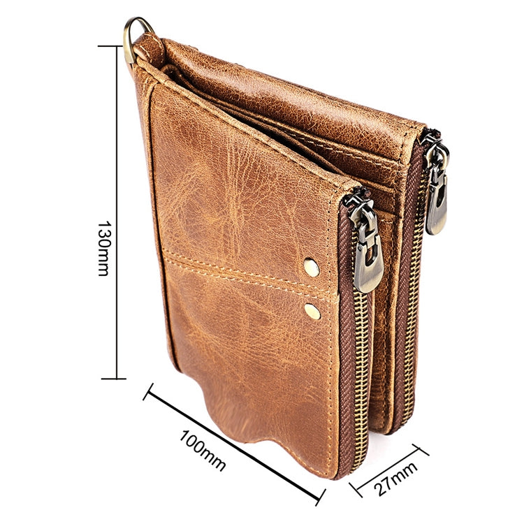 Pochette portafoglio da uomo in pelle Crazy Horse LT3533