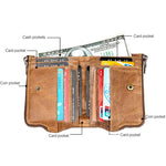 Pochette portafoglio da uomo in pelle Crazy Horse LT3533