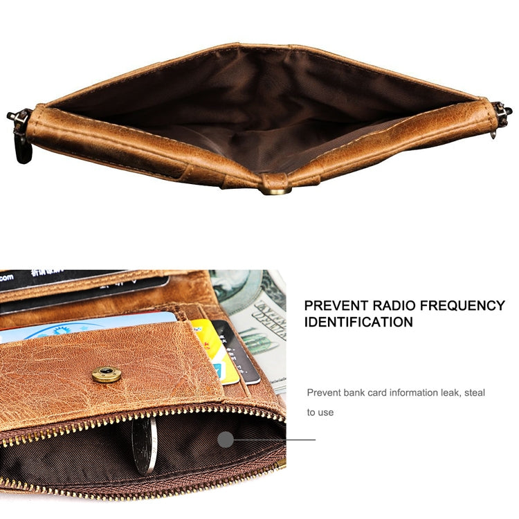 Pochette portafoglio da uomo in pelle Crazy Horse LT3533