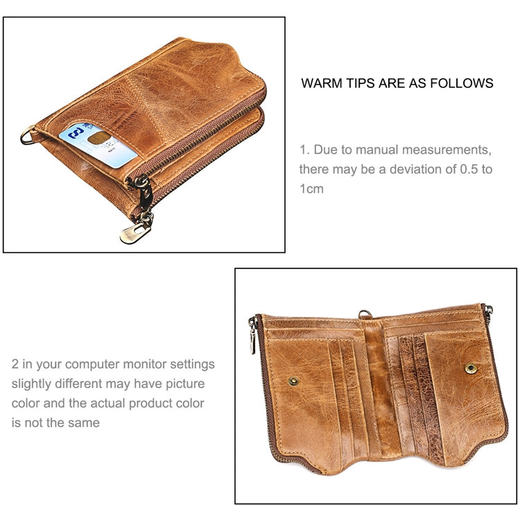 Pochette portafoglio da uomo in pelle Crazy Horse LT3533